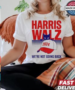 Official Harris walz we’re not going back cat lady 2024 T shirt