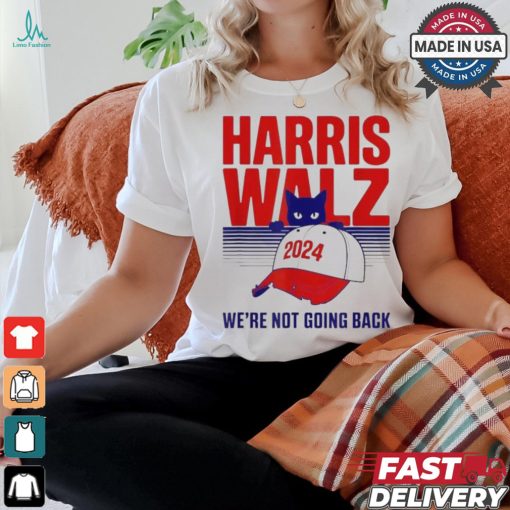 Official Harris walz we’re not going back cat lady 2024 T shirt