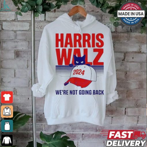 Official Harris walz we’re not going back cat lady 2024 T shirt