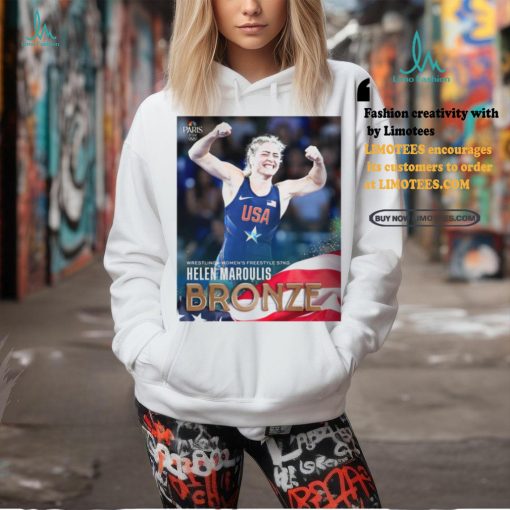 Official Helen Maroulis Bronze Medal Wrestling Women’s Freestyle 57kg Paris Olympic 2024 Poster t shirt