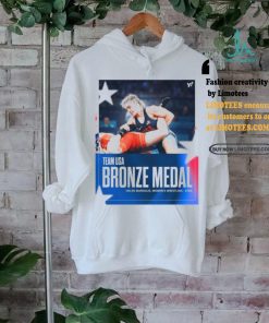 Official Helen Maroulis Team USA Bronze Medal Women’s Wrestling 57kg Paris Olympic 2024 Poster t shirt