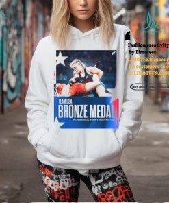 Official Helen Maroulis Team USA Bronze Medal Women’s Wrestling 57kg Paris Olympic 2024 Poster t shirt