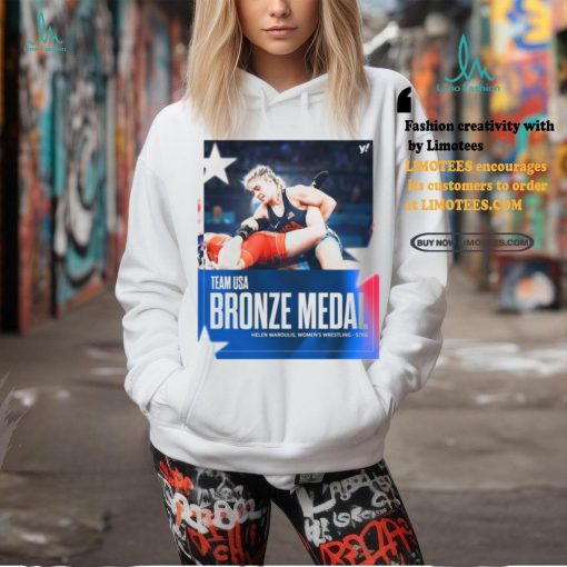 Official Helen Maroulis Team USA Bronze Medal Women’s Wrestling 57kg Paris Olympic 2024 Poster t shirt