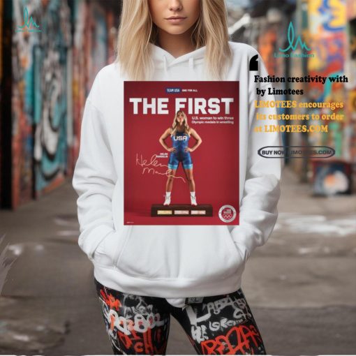 Official Helen Maroulis Team USA The First US Woman To Win Three Olympic Medals In Wrestling Signature Poster t shirt