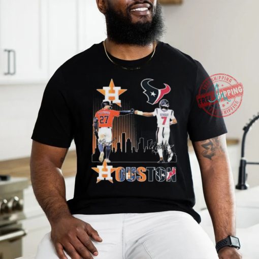 Official Houston Astros Jose Altuve Houston Texans C. J. Stroud The Stars Signatures shirt