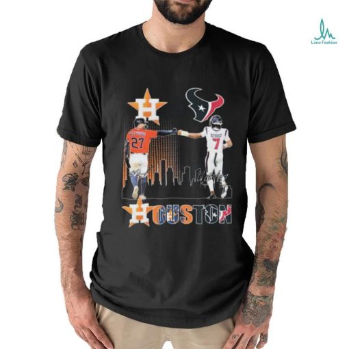 Official Houston Astros Jose Altuve Houston Texans C. J. Stroud The Stars Signatures shirt