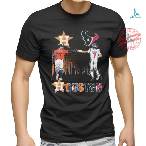 Official Houston Astros Jose Altuve Houston Texans C. J. Stroud The Stars Signatures shirt