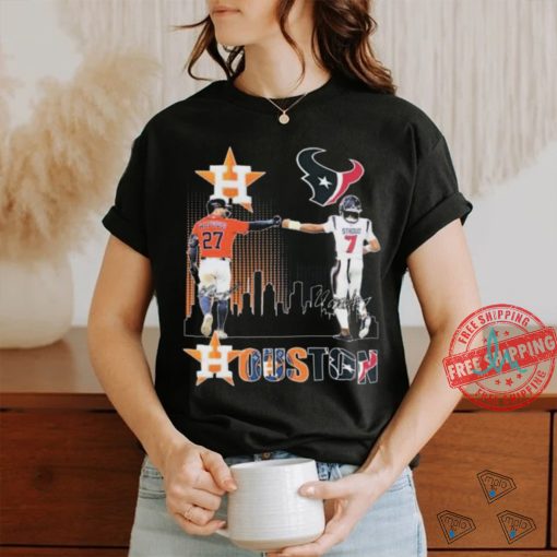 Official Houston Astros Jose Altuve Houston Texans C. J. Stroud The Stars Signatures shirt