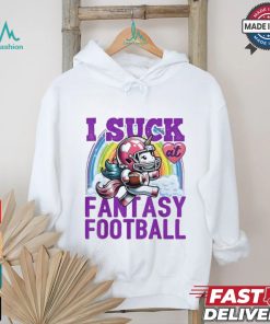 Official I Suck At Fantasy Football Unicorn Rainbow Loser 2024 T shirt