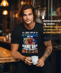 Official I may live in Nevada but on Battle Game Day my heart and Soul belongs to Chicago Bears 2024 Shirt