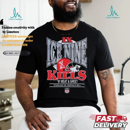 Official Ice Nine Kills IX ’91 Meat & Greet Starling Vs Buffalo Bill NFL T Shirts