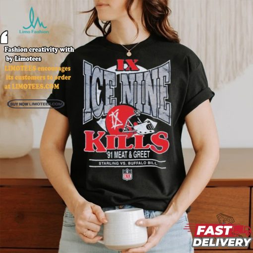 Official Ice Nine Kills IX ’91 Meat & Greet Starling Vs Buffalo Bill NFL T Shirts