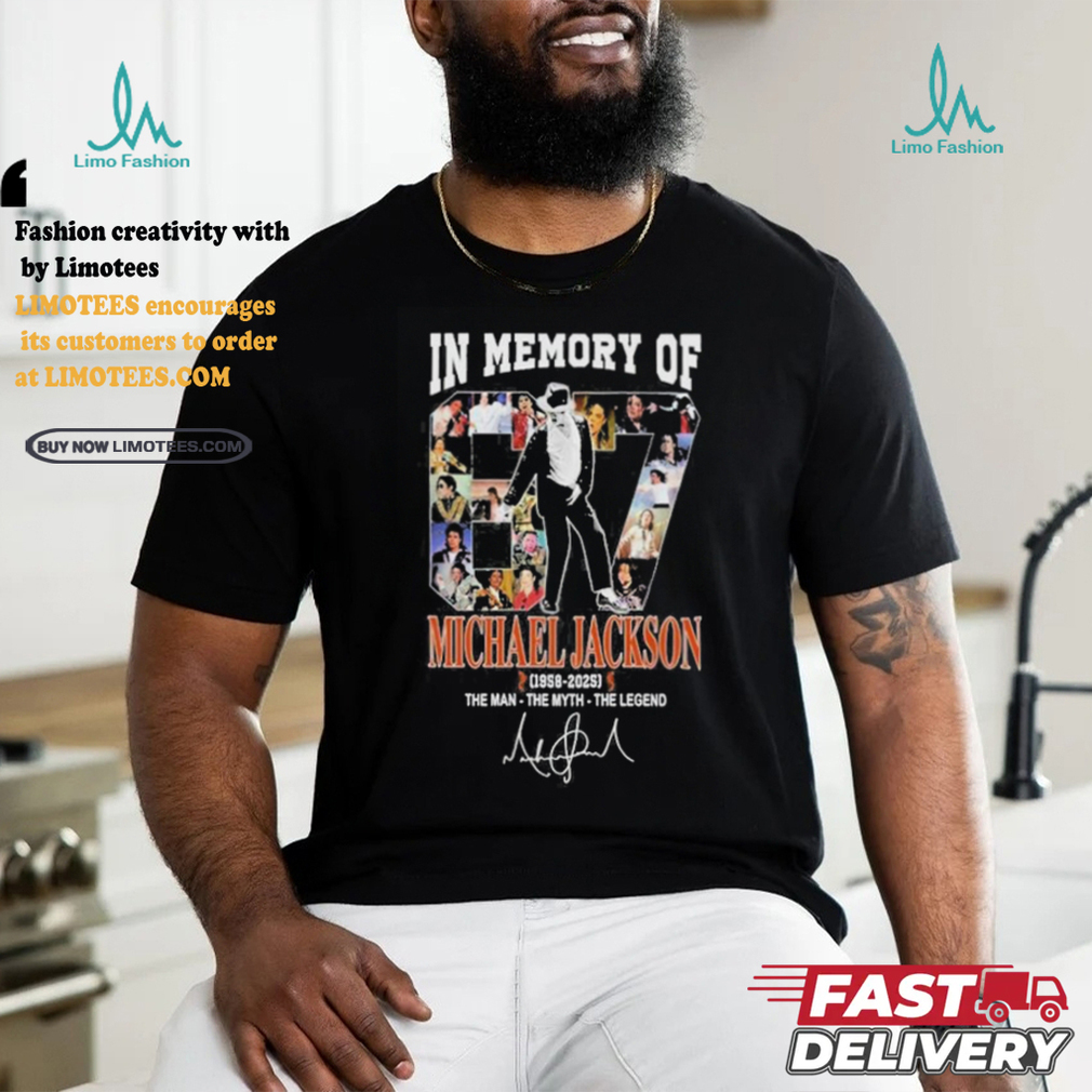 Official In Memory Of 87 Michael Jackson 1958 2025 The Man The Myth The Legend Signature Unisex T Shirt Official In Memory Of 87 Michael Jackson 1958 2025 The Man The Myth The Legend Signature Unisex T Shirt