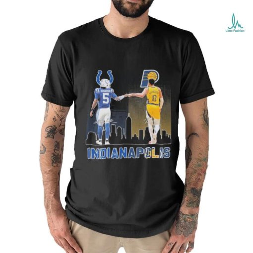 Official Indianapolis Colts Anthony Richardson Indiana Pacers Tyrese Haliburton T Shirt