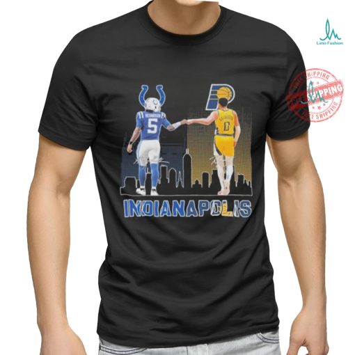 Official Indianapolis Colts Anthony Richardson Indiana Pacers Tyrese Haliburton T Shirt