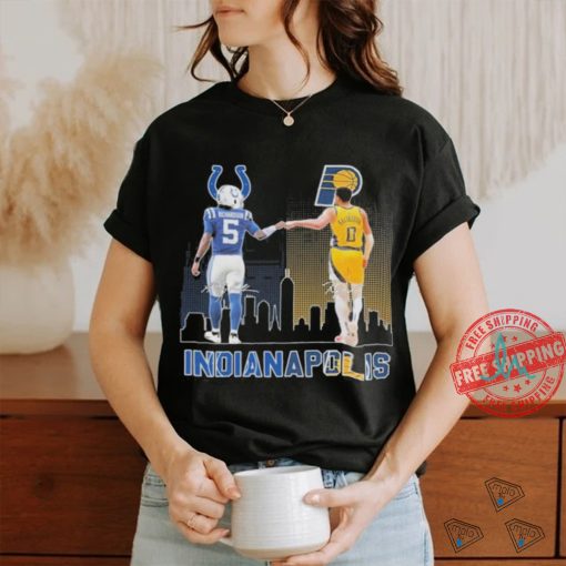 Official Indianapolis Colts Anthony Richardson Indiana Pacers Tyrese Haliburton T Shirt