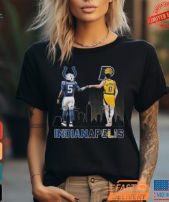 Official Indianapolis Colts Legends Richardson Indiana Pacers Haliburton Signatures T shirt