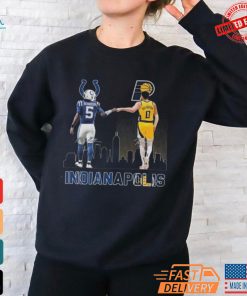 Official Indianapolis Colts Legends Richardson Indiana Pacers Haliburton Signatures T shirt
