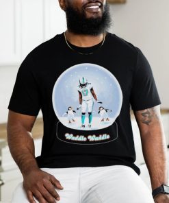 Official Jaylen Waddle Waddle Snow Glass Ball Shirt