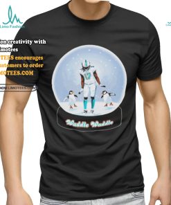 Official Jaylen Waddle Waddle Snow Glass Ball Shirt