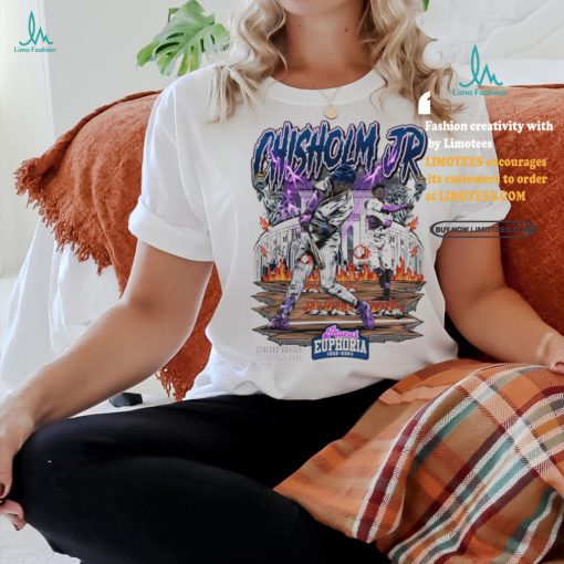 Official Jazz Chisholm Jr. New York Yankees Planet Euphoria Artwork T Shirt