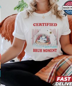 Official Jmcgg Certified Bruh Moment Shark Cat Shirt