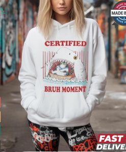 Official Jmcgg Certified Bruh Moment Shark Cat Shirt