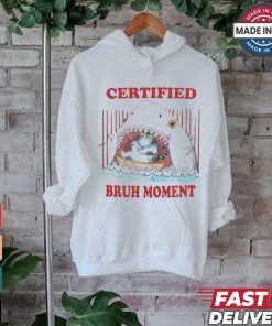 Official Jmcgg Certified Bruh Moment Shark Cat Shirt