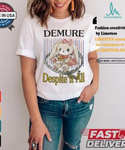 Official Jmcgg Demure Despite It All Shirt