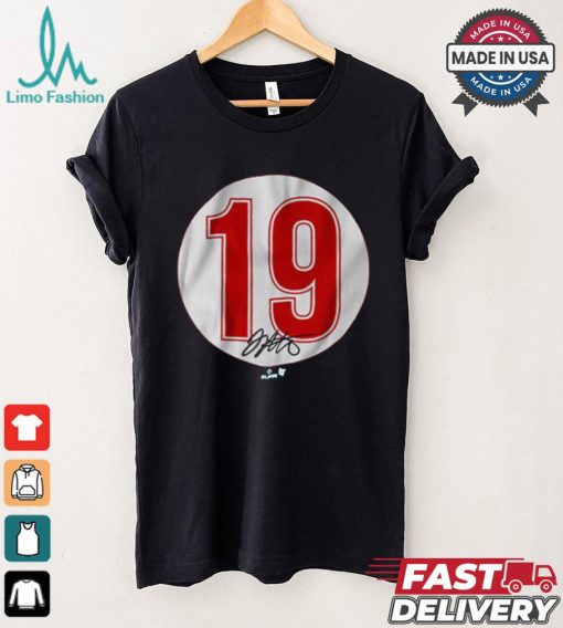 Official Joey Votto #19 Signature Cincinnati Reds t shirt