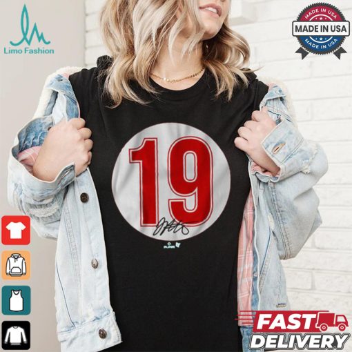Official Joey Votto #19 Signature Cincinnati Reds t shirt