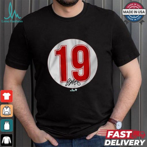 Official Joey Votto #19 Signature Cincinnati Reds t shirt
