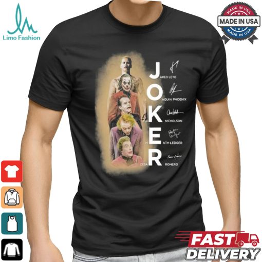 Official Joker Batman Jared Leto Joaquin Phoenix Jack Nicholson Heath Ledger Shirt