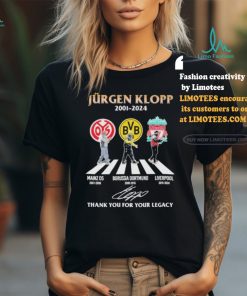Official Jurgen Klopp 2001 2024 Abbey Road Thank You For Your Legacy Signature Shirt