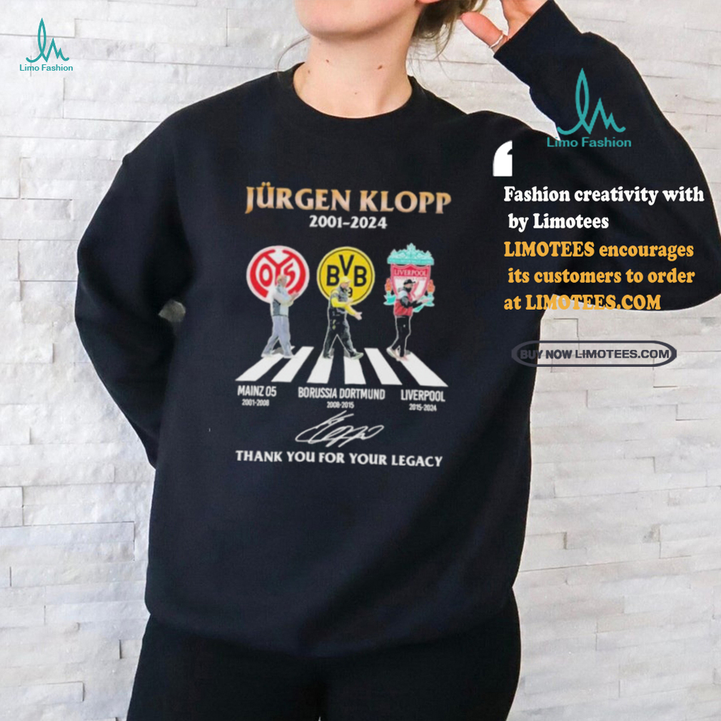 Official Jurgen Klopp 2001 2024 Abbey Road Thank You For Your Legacy Signature Shirt Official Jurgen Klopp 2001 2024 Abbey Road Thank You For Your Legacy Signature Shirt