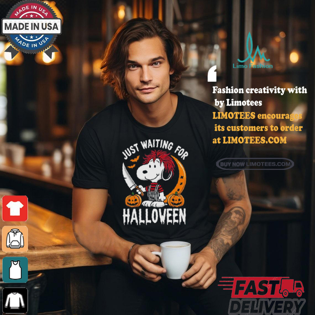 Official Just Waiting For Halloween Snoopy Shirt Official Just Waiting For Halloween Snoopy Shirt