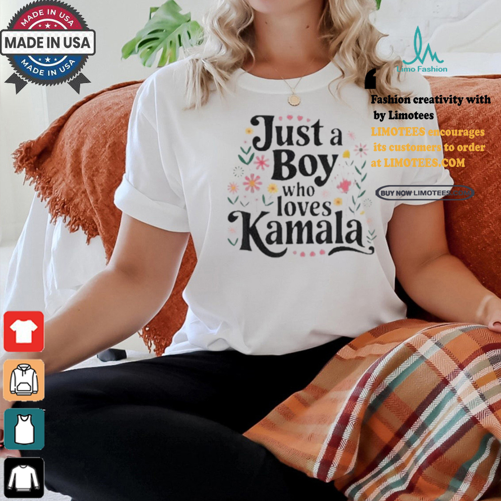 Official Just a boy who loves Kamala T shirt Official Just a boy who loves Kamala T shirt