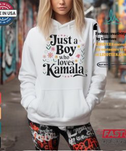 Official Just a boy who loves Kamala T shirt