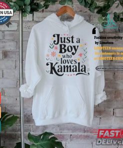 Official Just a boy who loves Kamala T shirt