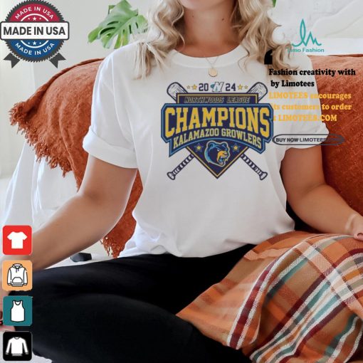 Official Kalamazoo Growlers 2024 Northwoods League Champions shirt