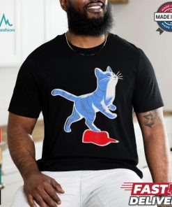 Official Kamala Harris Cat Stepping On Maga Red Hat T Shirt