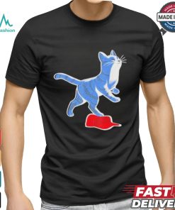 Official Kamala Harris Cat Stepping On Maga Red Hat T Shirt