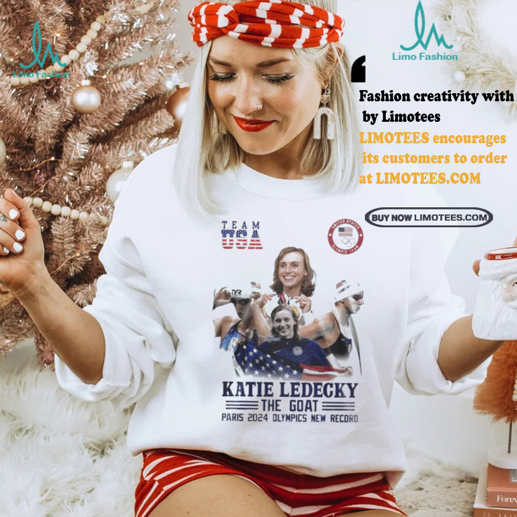 Official Katie Ledecky The Goat Paris 2024 Olympics New Record T Shirt Official Katie Ledecky The Goat Paris 2024 Olympics New Record T Shirt