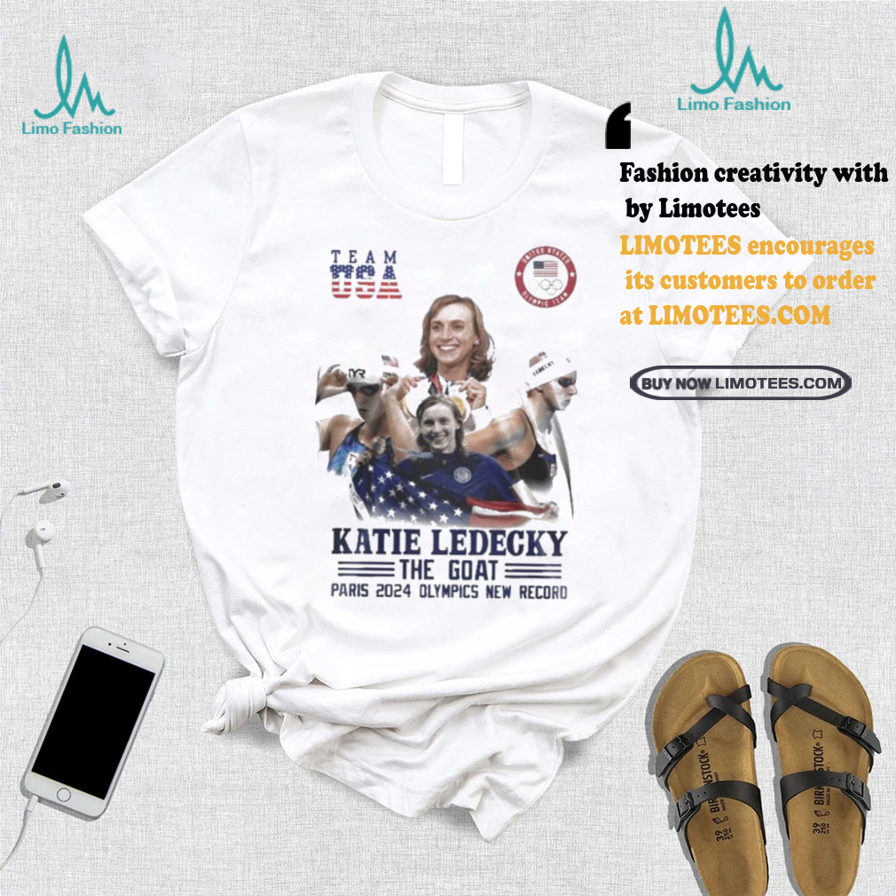 Official Katie Ledecky The Goat Paris 2024 Olympics New Record T Shirt Official Katie Ledecky The Goat Paris 2024 Olympics New Record T Shirt