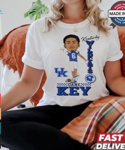 Official Kentucky Wildcats Dane Key Player Caricature t shirt