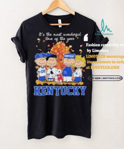 Official Kentucky Wildcats Peanuts Fall Is The Most Beautiful Time T Shirt