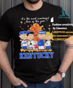 Official Kentucky Wildcats Peanuts Fall Is The Most Beautiful Time T Shirt