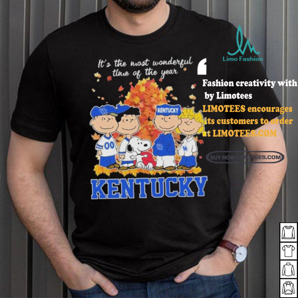 Official Kentucky Wildcats Peanuts Fall Is The Most Beautiful Time T Shirt Official Kentucky Wildcats Peanuts Fall Is The Most Beautiful Time T Shirt