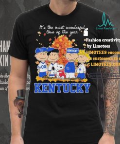 Official Kentucky Wildcats Peanuts Fall Is The Most Beautiful Time T Shirt