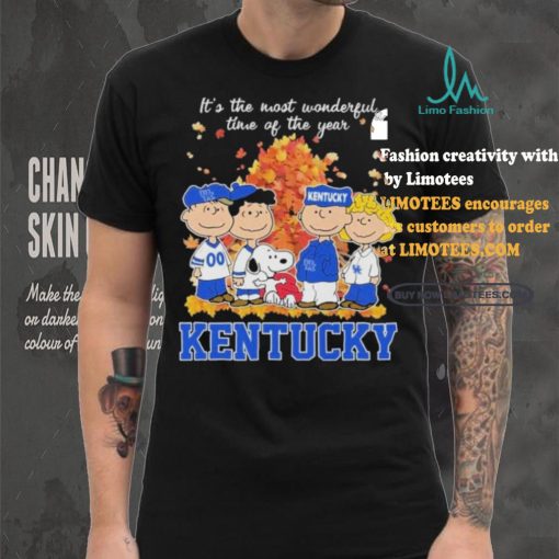 Official Kentucky Wildcats Peanuts Fall Is The Most Beautiful Time T Shirt